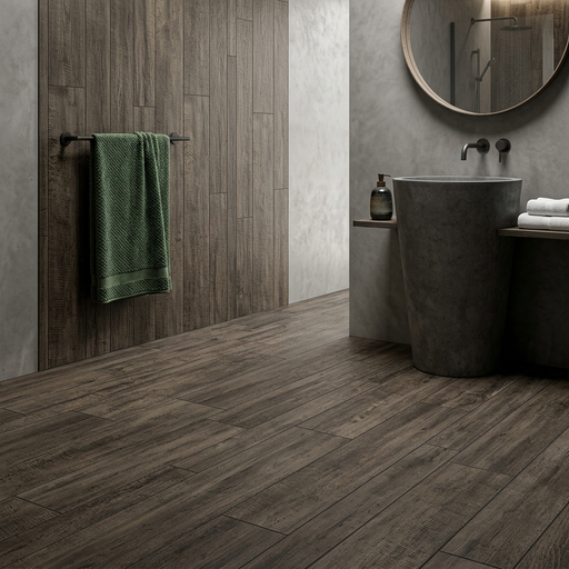 Nash Dark Oak 200x1200mm Matte Finish Floor Tile - hero product shot