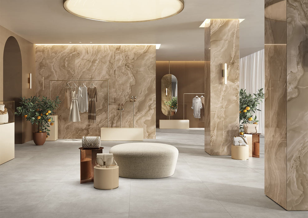 Onice Iride Ambra 1200x2800mm Lappato Floor/Wall Tile (3.36m2 per box)