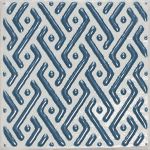 Clay Pattern Ocean 100x100mm Gloss Finish Wall Tile (Per Piece)
