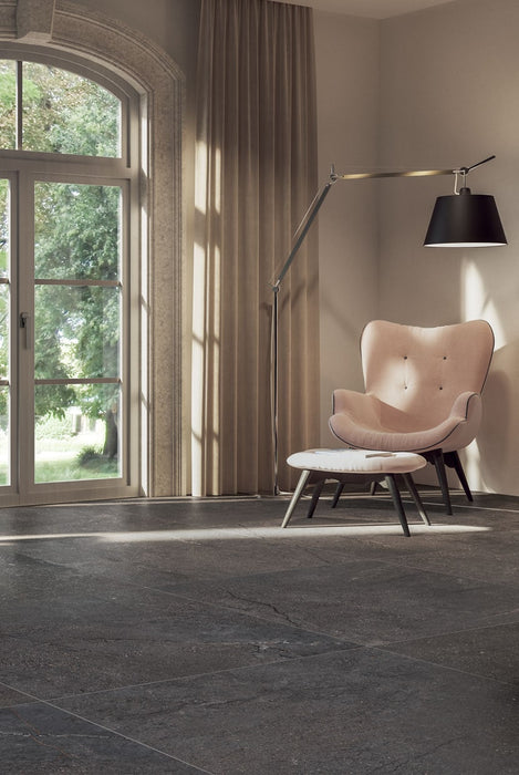 Victoria Charcoal 600x600mm Matte Floor/Wall Tile (1.08m2 per box)