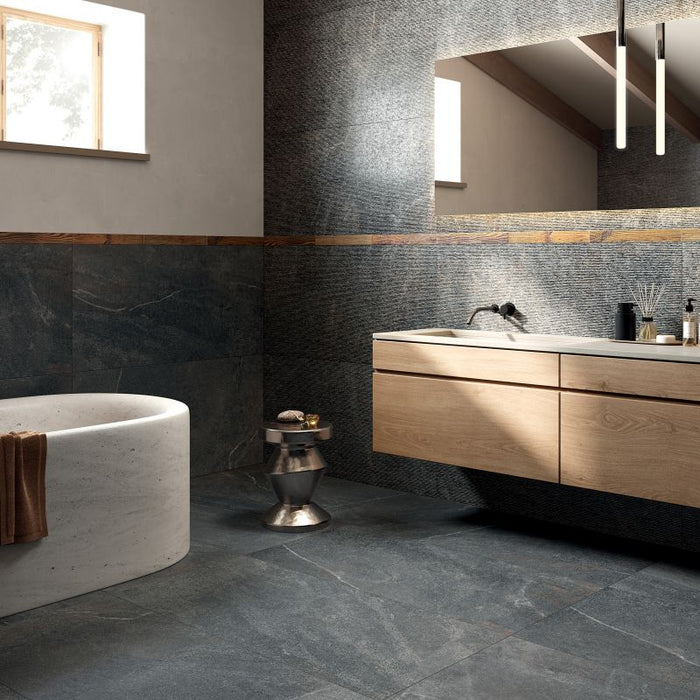Poetry Stone Piase Smoke Matte 600x1200mm Floor Tile (1.44m2 per box)