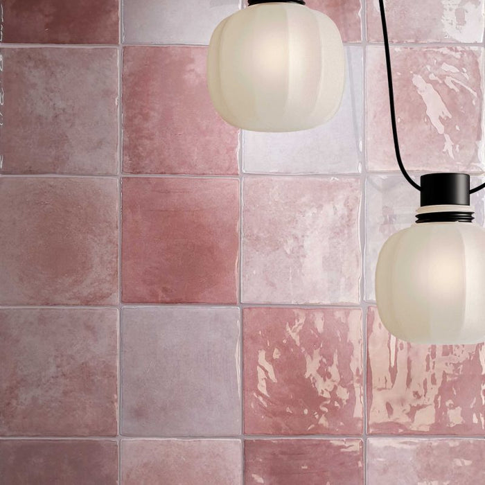 Poetry Colours Blush 100x100mm Gloss Wall Tile (0.5m2 box)