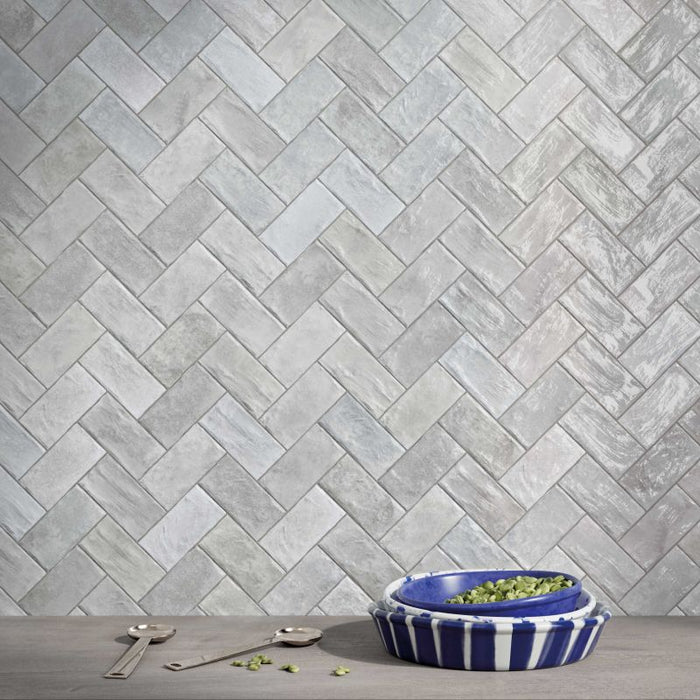 Poetry Colours Pearl 75x150mm Gloss Wall Tile (0.5m2 box)