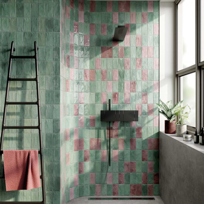Poetry Colours Sage 75x150mm Gloss Wall Tile (0.5m2 box)