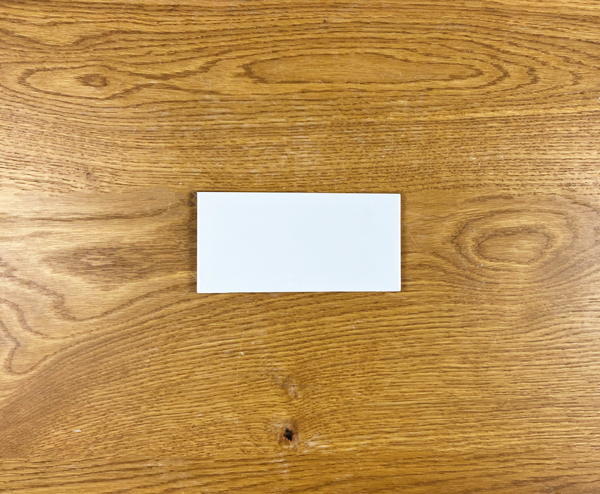 Agnita White 75x150mm Gloss Wall Tile (0.5m2 box) - Italian made