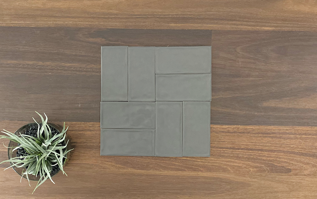 The Tile Company-Agnita Dark Grey 75x150mm Matt Wall Tile (1m2 box)