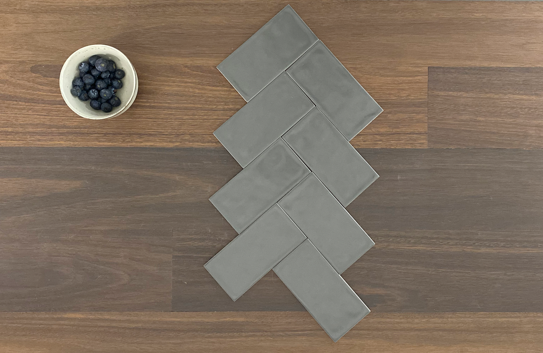 The Tile Company-Agnita Dark Grey 75x150mm Matt Wall Tile (1m2 box)