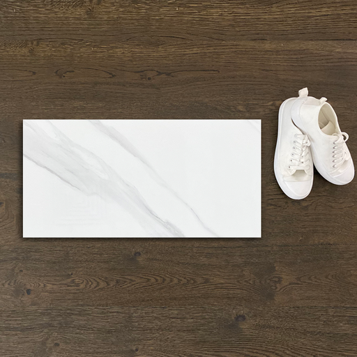 The Tile Company-Estilo Calacatta Calacatta 300x600mm Gloss Wall Tile (1.44m2 box)