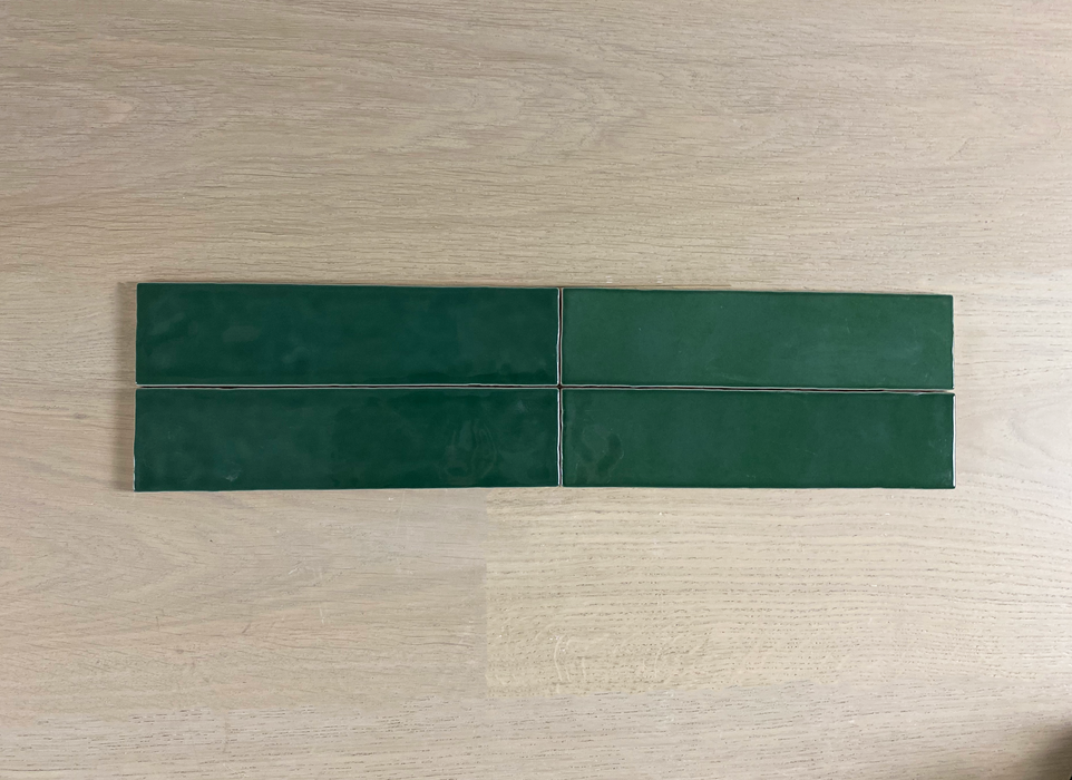 Amia Bottle Green 58x242mm Gloss Wall Tile (0.98m2 box)