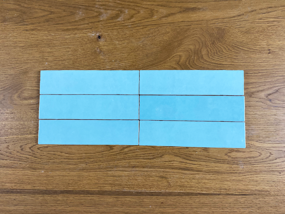 Amia Mint 58x242mm Gloss Wall Tile (0.98m2 box)