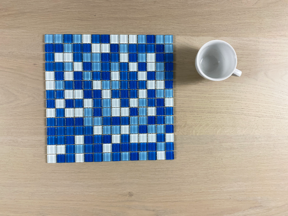 Villa Hawaii 20x20mm (300x300mm sheet size) Glass Mosaic Pool Tile (Box contains 11 sheets or 1m2)