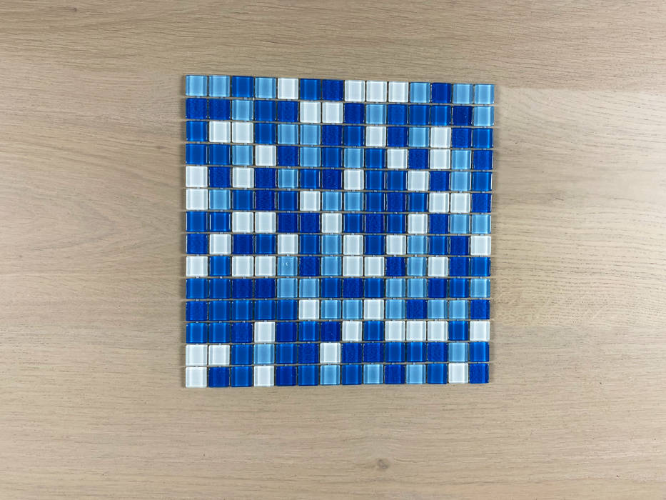 Villa Hawaii 20x20mm (300x300mm sheet size) Glass Mosaic Pool Tile (Box contains 11 sheets or 1m2)