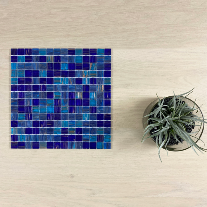 Villa Maldives 20x20mm (300x300mm sheet size) Glass Mosaic Pool Tile (Box contains 11 sheets or 1m2)