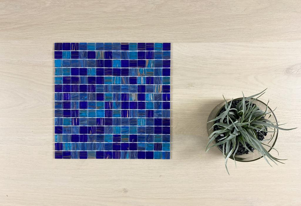 Villa Maldives 20x20mm (300x300mm sheet size) Glass Mosaic Pool Tile (Box contains 11 sheets or 1m2)