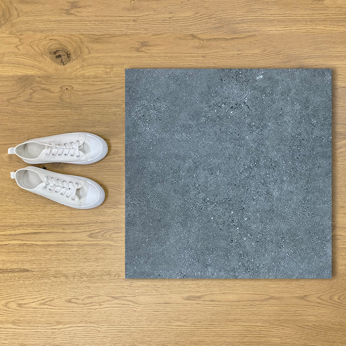 The Tile Company-Kai Dark Grey 600x600mm Lappato Floor Tile (1.44m2 box)