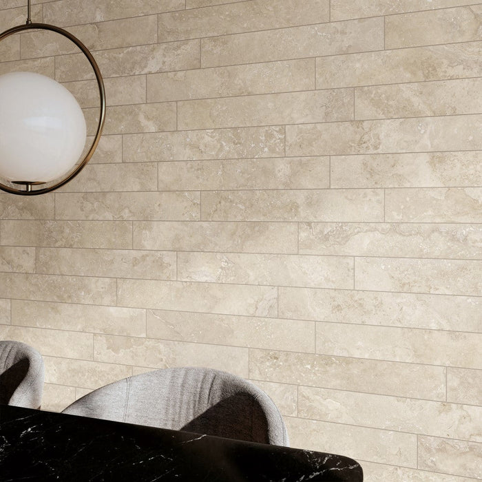 Nordic Travertine Beige Rect (In/Out) 600x600mm Floor Tile (1.44m2 box)