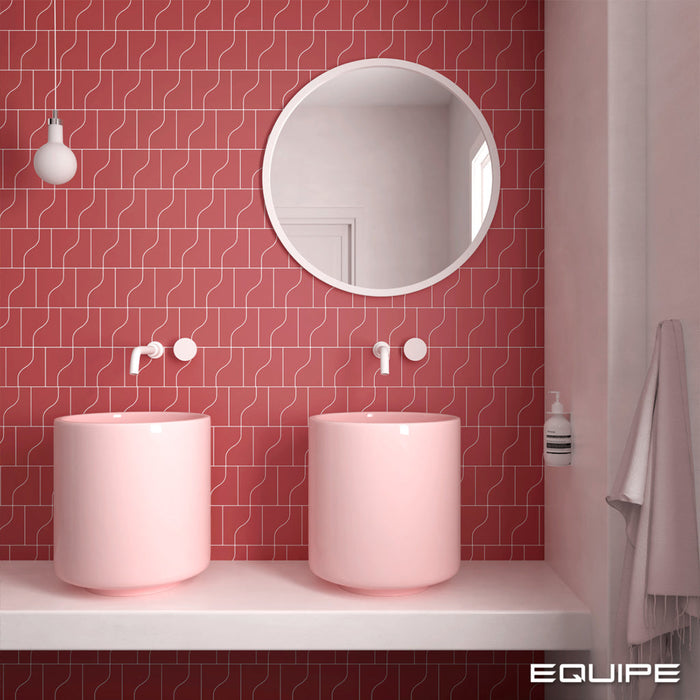 Curve Ruby Shade Matt 83x120mm Mosaic Wall Tile (.48m2 box)
