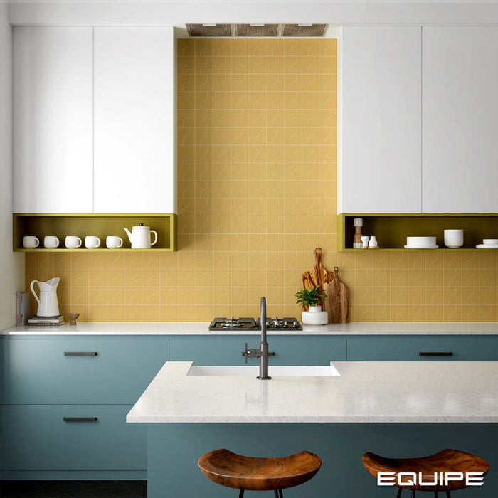 Curve Yellow Matt 83x120mm Mosaic Wall Tile (.48m2 box)