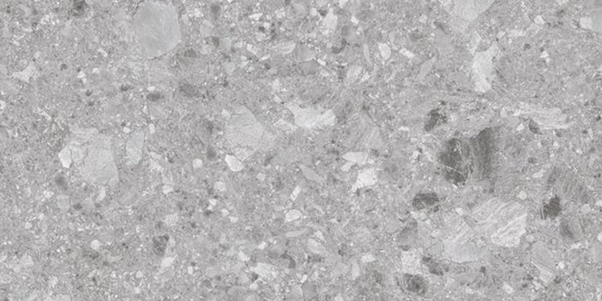 Aggie Mid Grey Terrazzo 600x600mm In/Out Floor Tile (1.44m2 box)