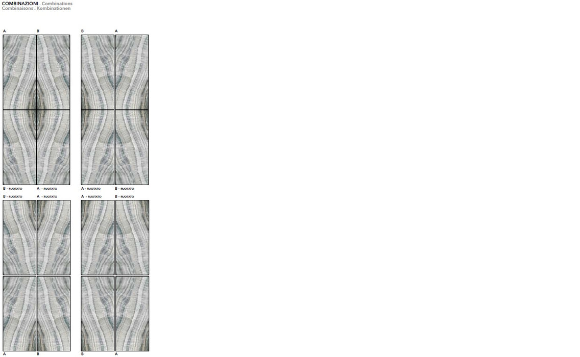Persia Fern 1200x2800mm High Gloss Wall Tile (3.24m2/box) Book Match B