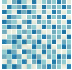 Villa Fiji 20x20mm (300x300mm sheet size) Glass Mosaic Pool Tile (Box contains 11 sheets or 1m2)