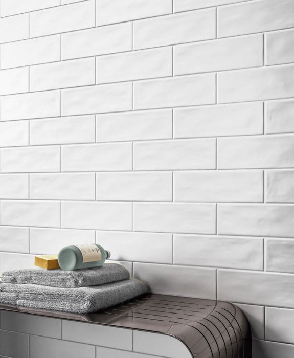 Ava Cloud 75x300mm Gloss Wall Tile (0.99m2 box)