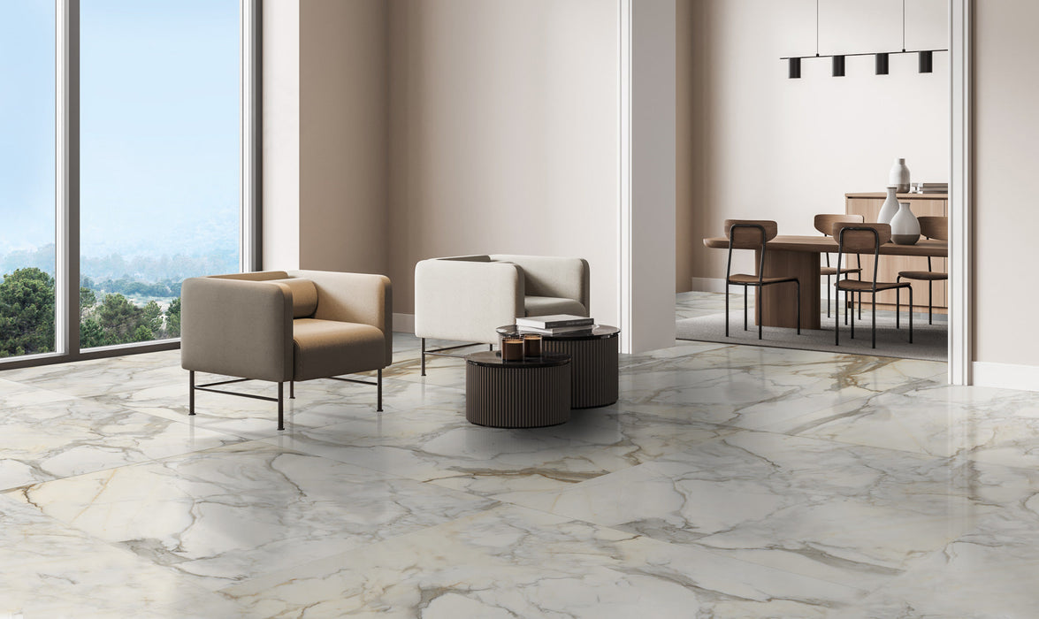 Calacatta Borghini 1200x2800mm High Gloss Wall Tile (3.24m2/box)