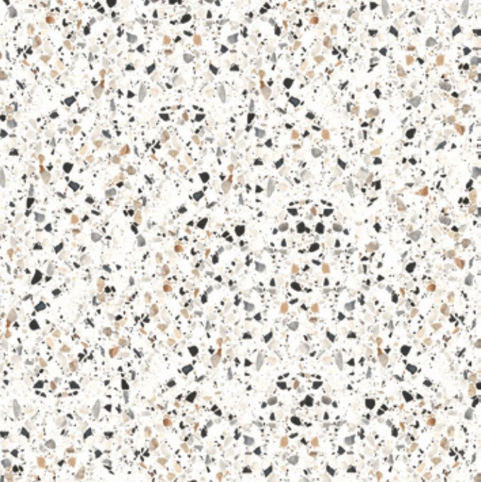 Galassia Terrazzo White 600x600mm Matt Floor Tile (1.44m2 box)