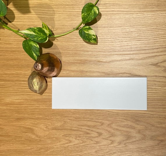 Sense White 100x300 Matt Pressed Edge White Wall Tile (1.2m2 box)